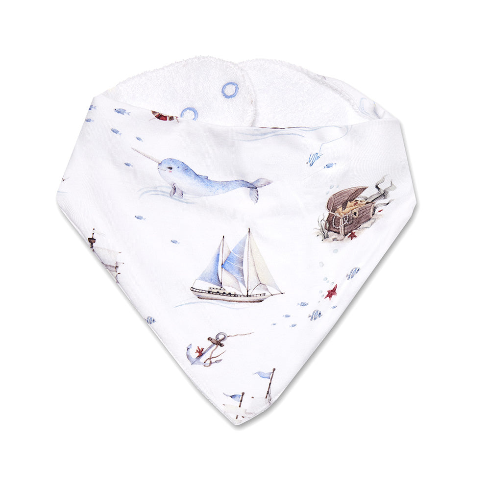 Set Sail Dribble Bib flatlay