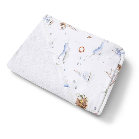 Set Sail Hooded Towel flatlay