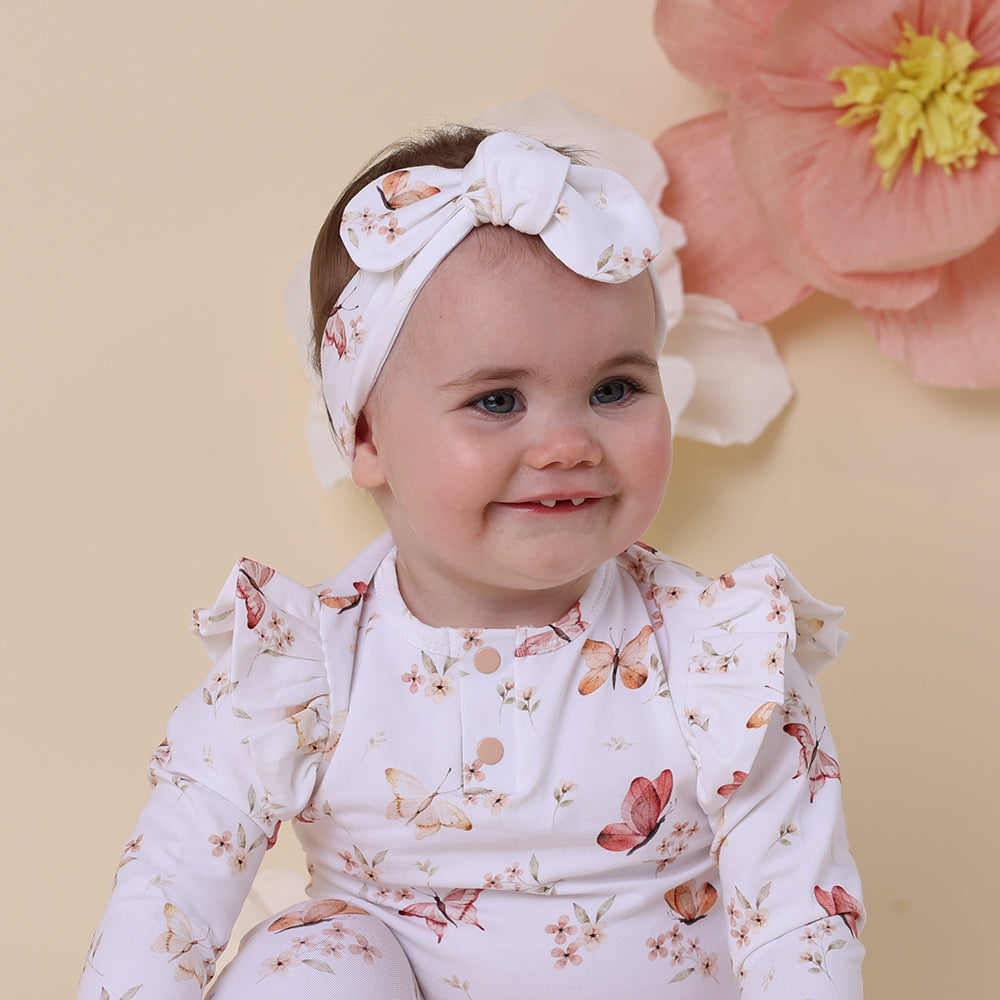 Snuggle Hunny Butterfly Organic Topknot