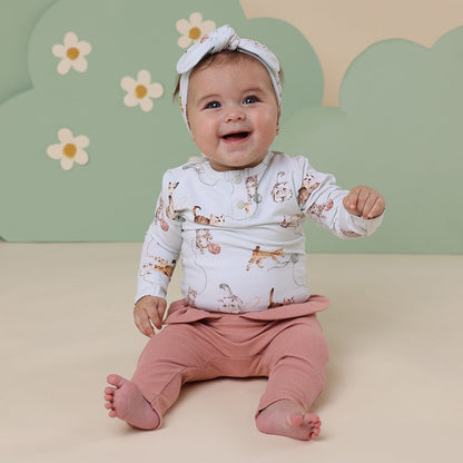 Snuggle Hunny Kittens Long Sleeve Organic Bodysuit