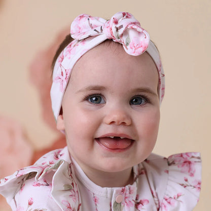 Snuggle Hunny - Cherry Blossom Organic Topknot