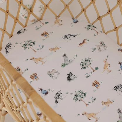 Snuggle Hunny - Dog Park Organic Bassinet / Change Pad Cover