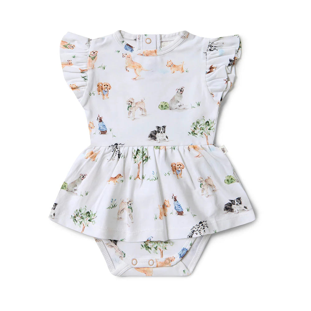 Snuggle Hunny - Dog Park Short Sleeve Organic Dress