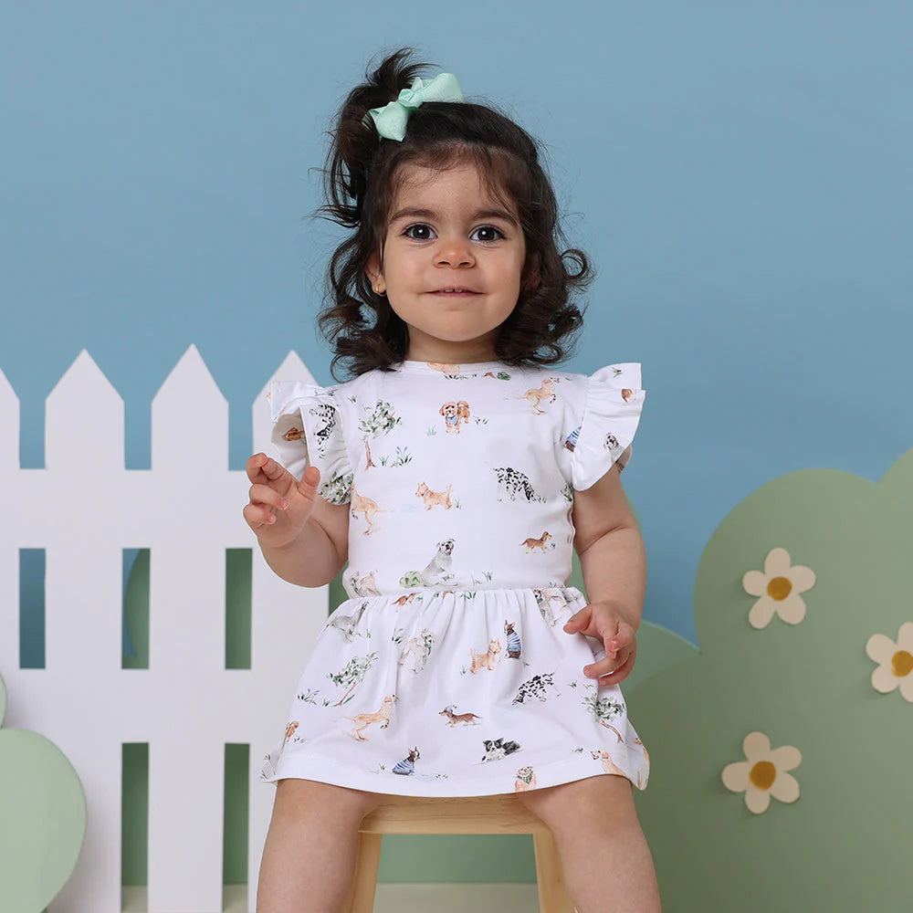 Snuggle Hunny - Dog Park Short Sleeve Organic Dress