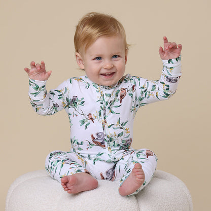 Snuggle Hunny - Eucalypt Organic Snugglesuit Convertible Romper