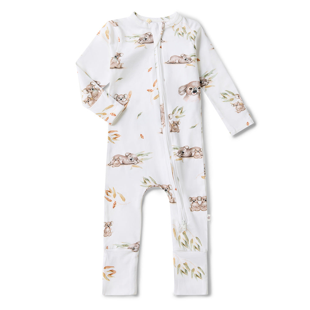 Snuggle Hunny - Koala Organic Snugglesuit Convertible Romper
