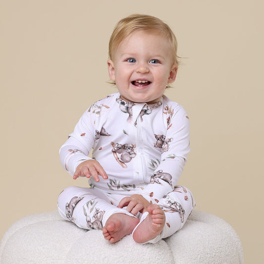 Snuggle Hunny - Koala Organic Snugglesuit Convertible Romper