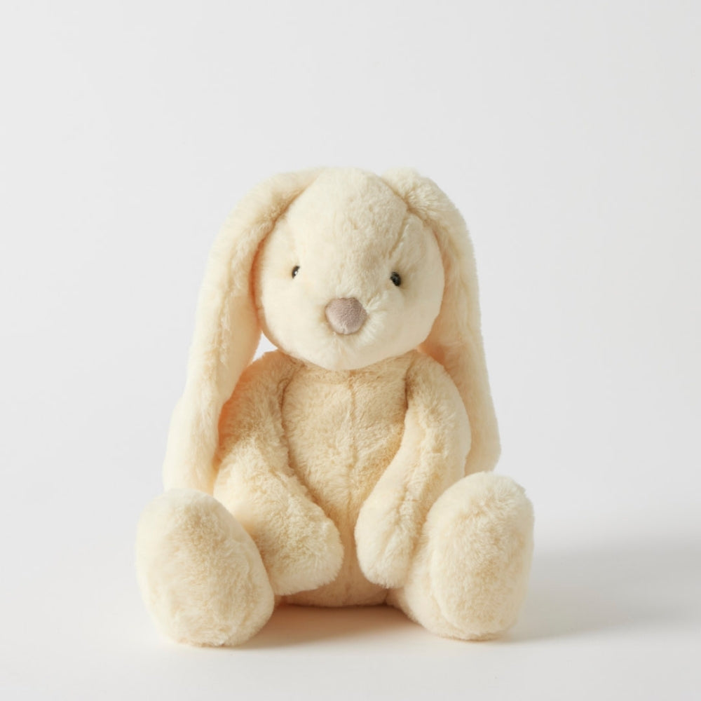 Jiggle & Giggle Soft Toy Bunny Pastel Yellow Medium