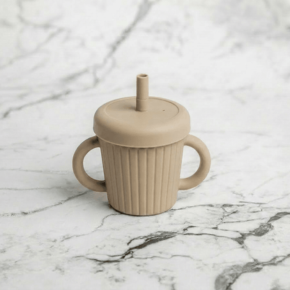 Stainless Steel & Silicone Straw Cup
