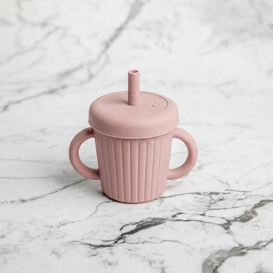 Stainless Steel & Silicone Straw Cup