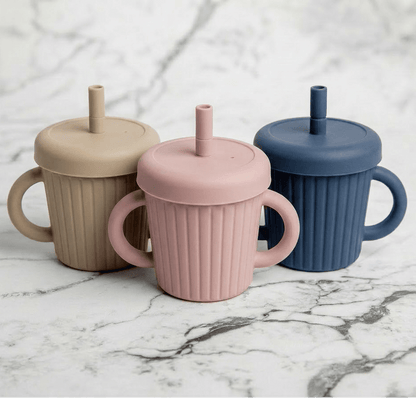 Stainless Steel & Silicone Straw Cup