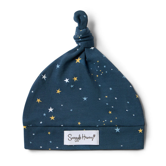 Starry Night Knotted Beanie flatlay