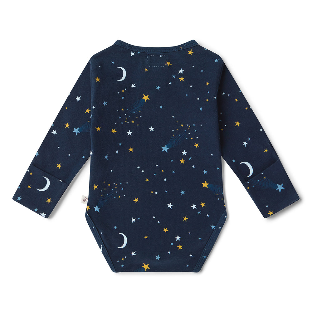 Starry Night LS Bodysuit flatlay back