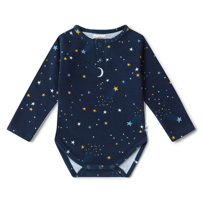 Starry Night LS Bodysuit flatlay front