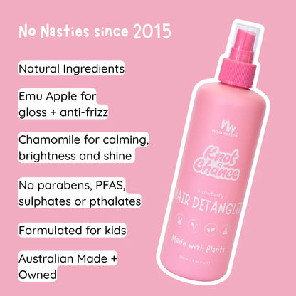 no nasties - Hair Detangling Spray in Strawberry | 250ml