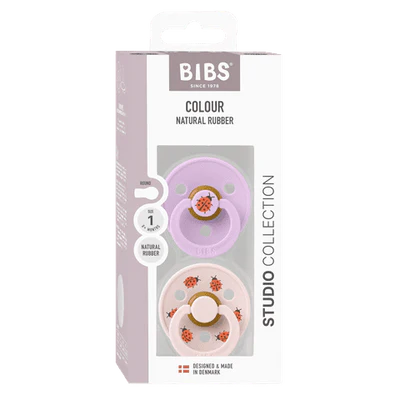 BIBS - Studio Dummies - Urban Garden Ladybug Violet Sky Mix