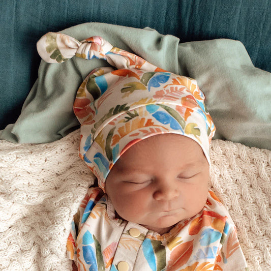 Snuggle Hunny - Summer Palm Organic Knotted Beanie