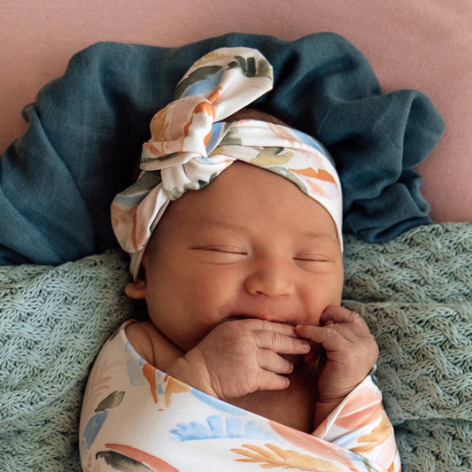Snuggle Hunny - Summer Palm Organic Topknot