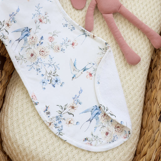 Sweet Swallows Burp Cloth