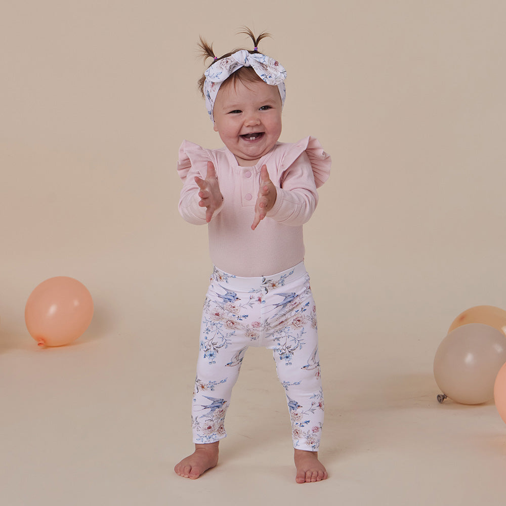 Snuggle Hunny Sweet Swallows Organic Leggings