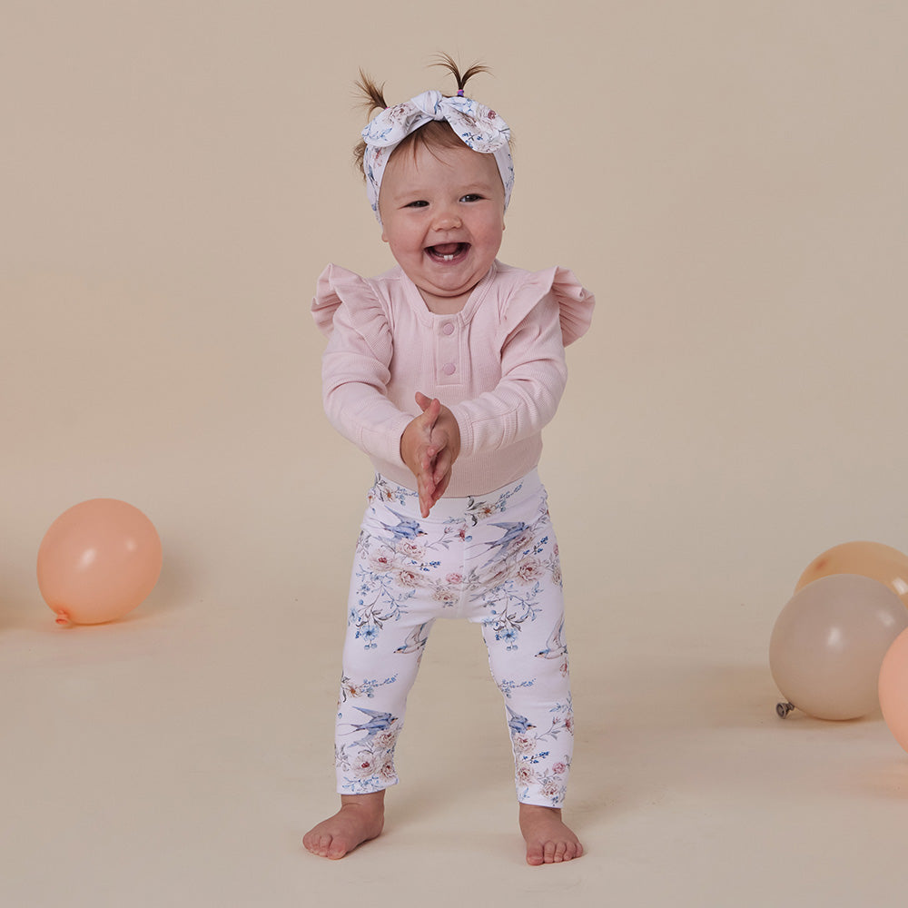 Snuggle Hunny Sweet Swallows Organic Leggings
