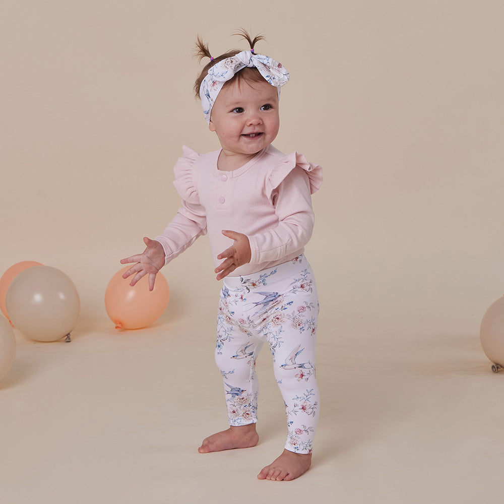 Snuggle Hunny Sweet Swallows Organic Leggings