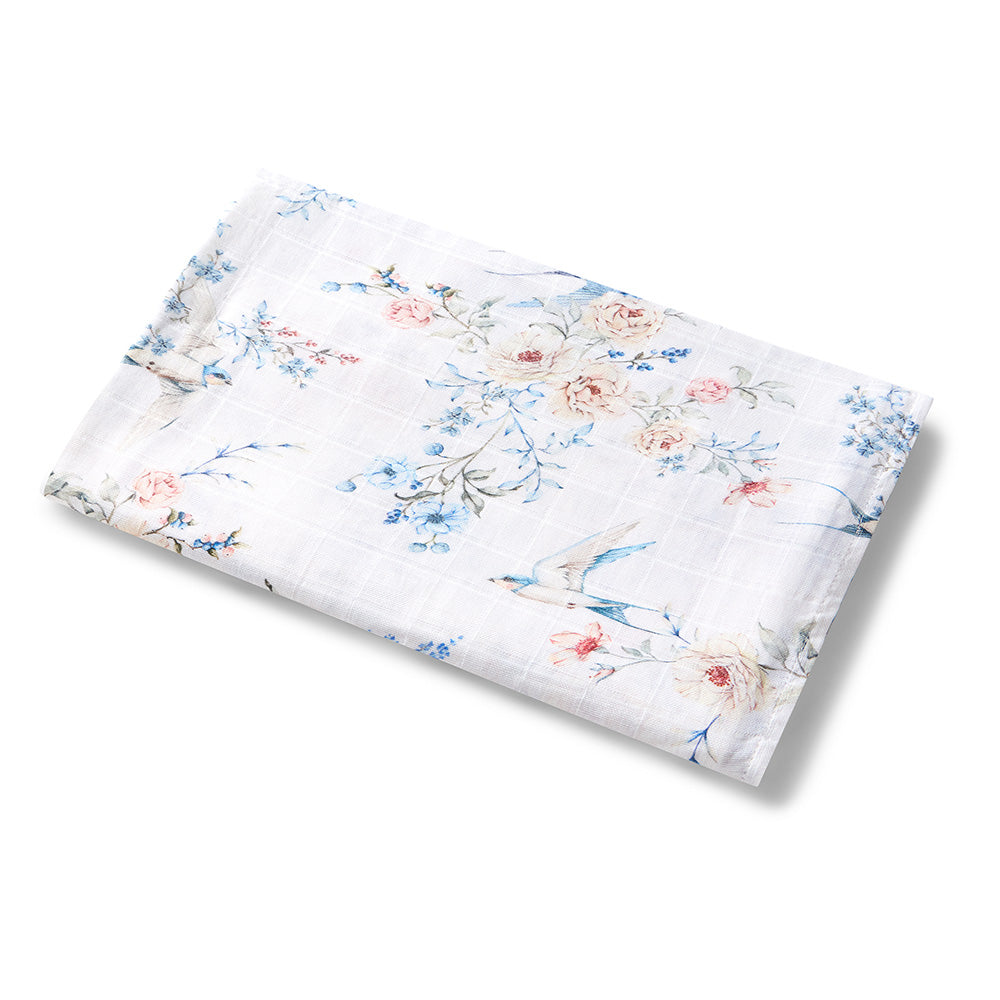 Snuggle Hunny Sweet Swallows Organic Muslin Wrap