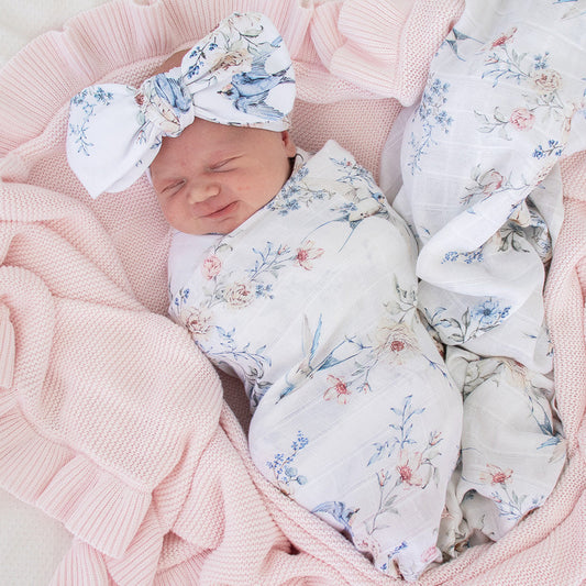 Sweet Swallows Muslin Wrap