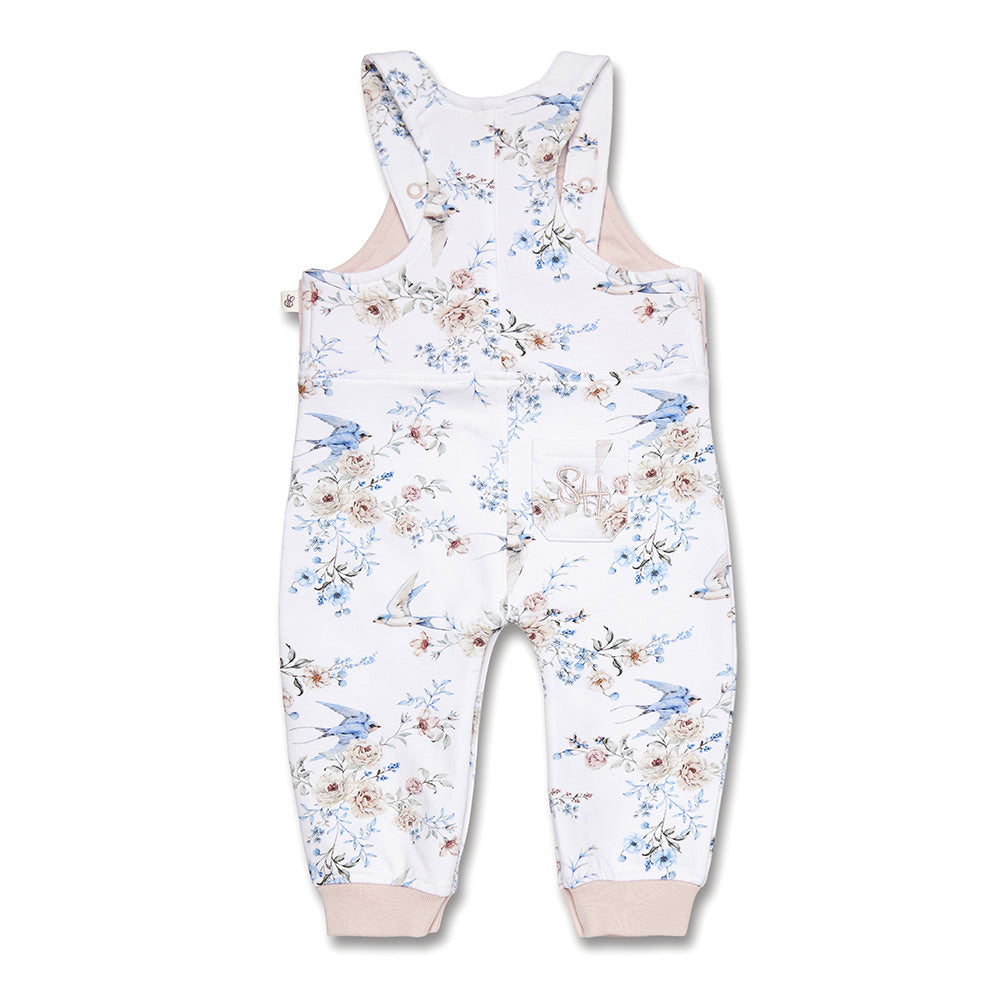 Snuggle Hunny Sweet Swallows Organic Snuggle Overalls