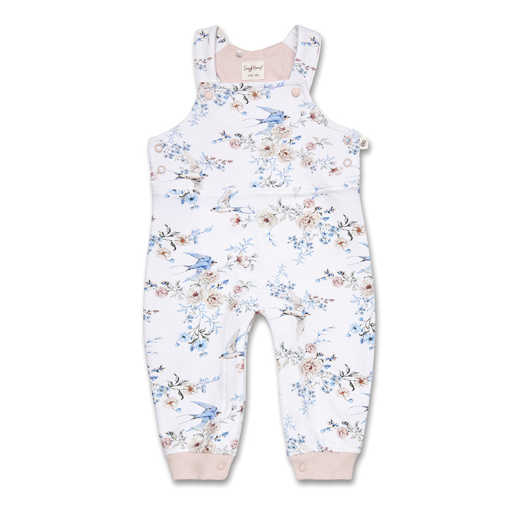 Snuggle Hunny Sweet Swallows Organic Snuggle Overalls