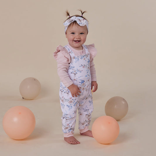 Sweet Swallows Snuggle Overalls