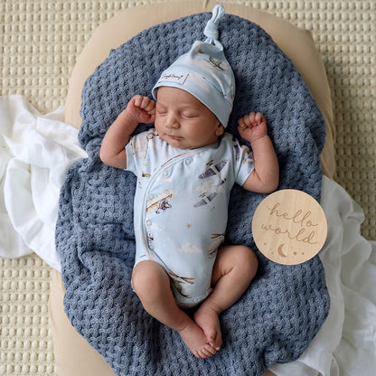 Snuggle Hunny Taking Flight kimono bodysuit lifestyle