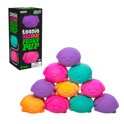 Schylling Teenie NeeDoh Funky Pups 3 pack sensory fidget toy
