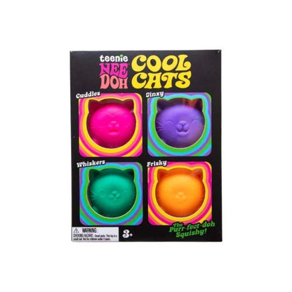 Schylling Teenie NeeDoh Cool Cats 3 pack sensory fidget toy