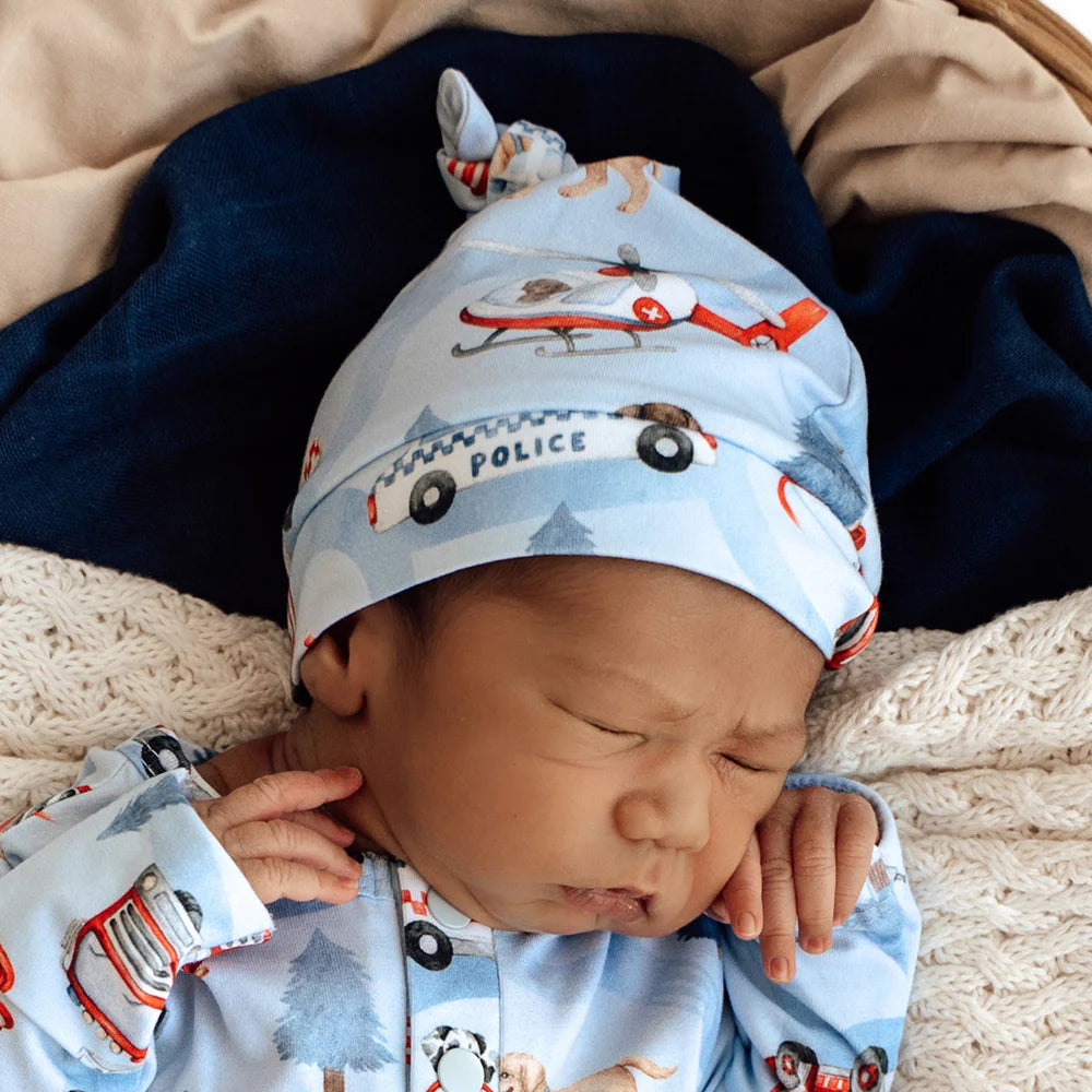 Snuggle Hunny - To The Rescue Organic Knotted Beanie