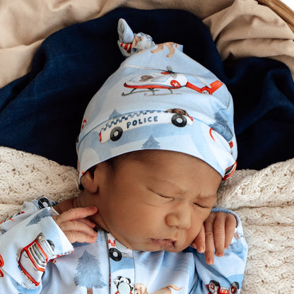 Snuggle Hunny - To The Rescue Organic Knotted Beanie
