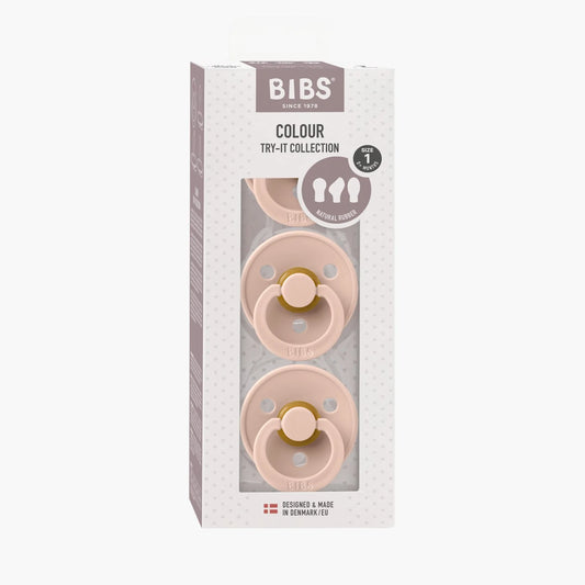 BIBS - Try-it 3pk Dummies - Blush