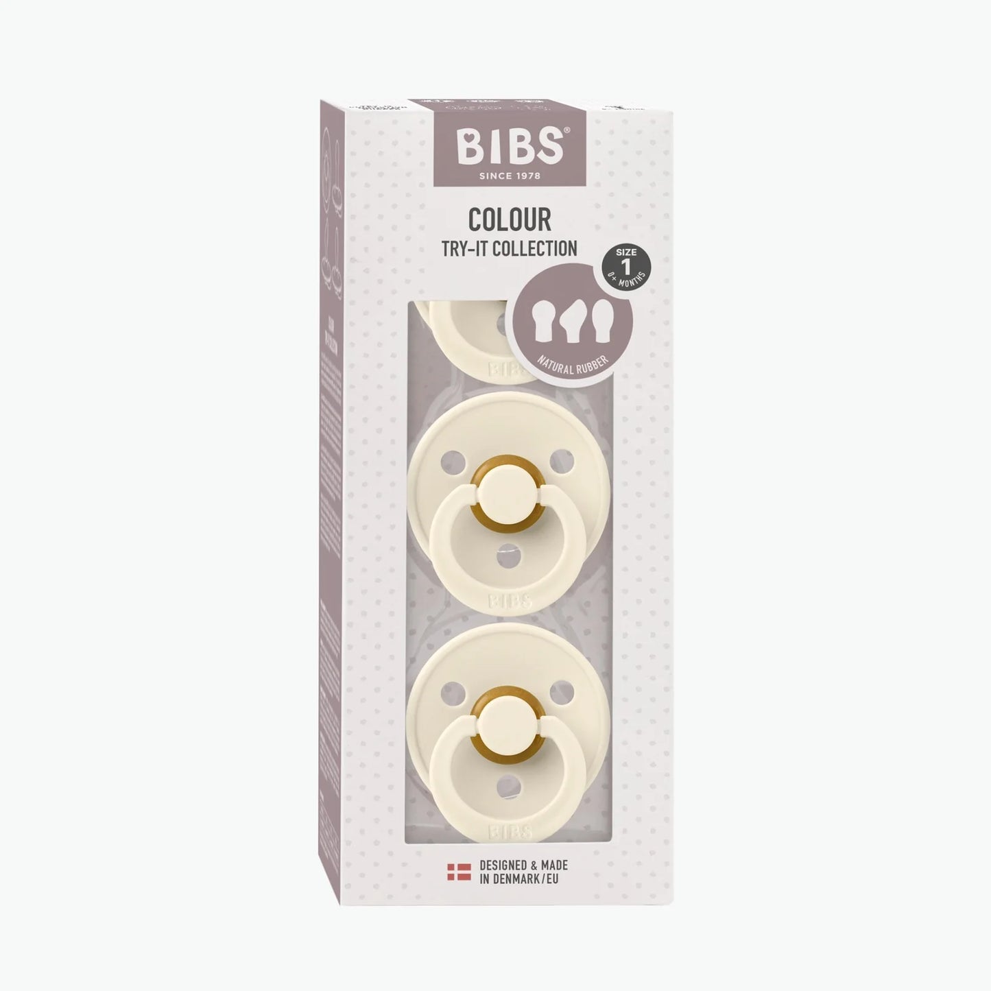 BIBS - Try-it 3pk Dummies - Ivory
