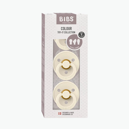 BIBS - Try-it 3pk Dummies - Ivory