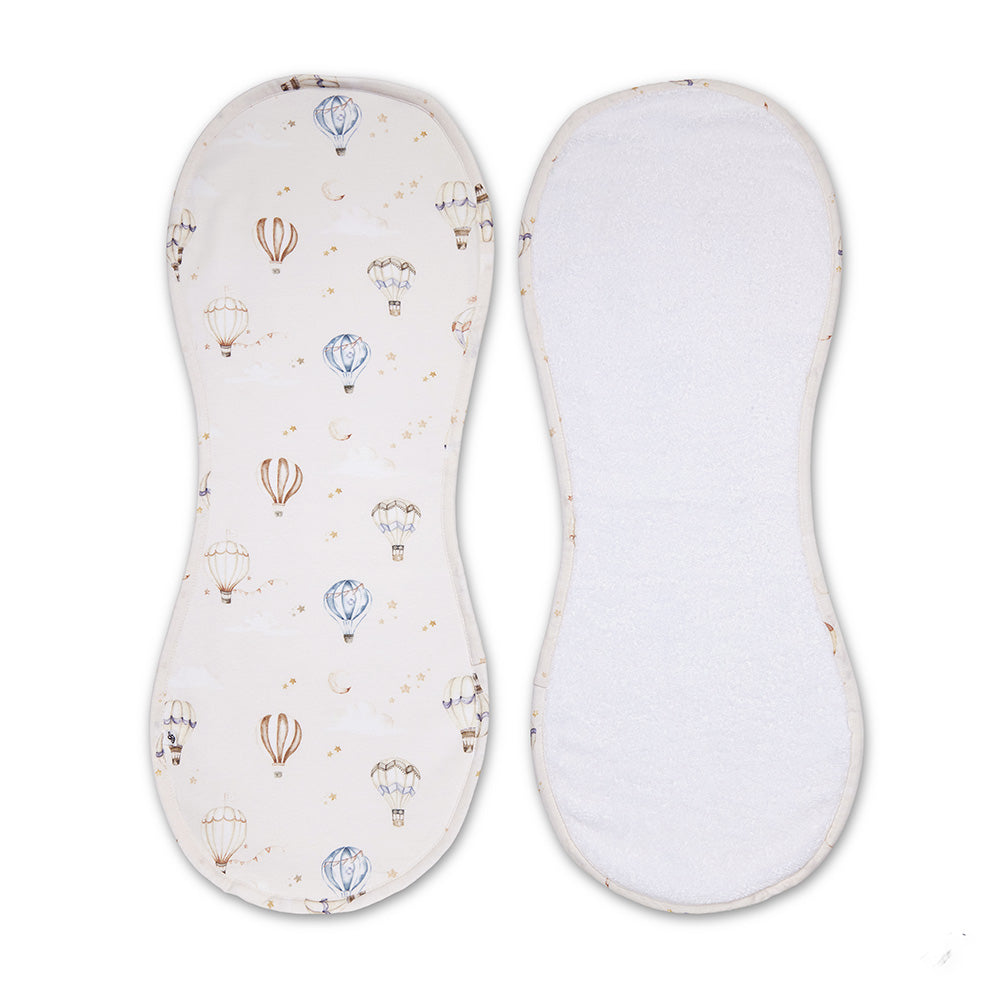 Up & Away Burp Cloth flatlay
