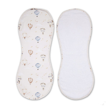 Up & Away Burp Cloth flatlay