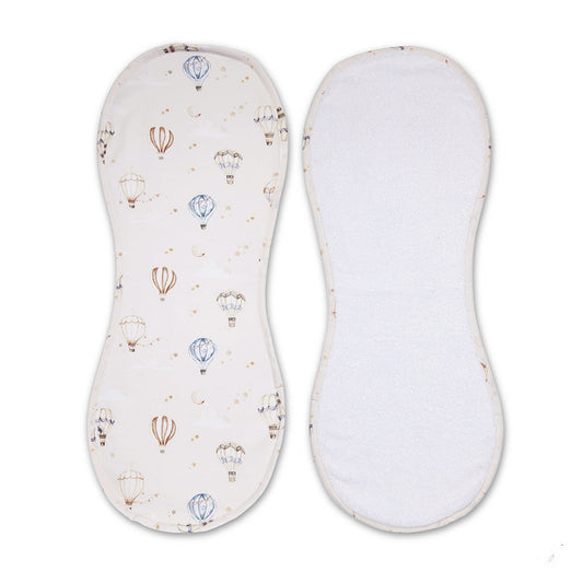 Up & Away Burp Cloth flatlay