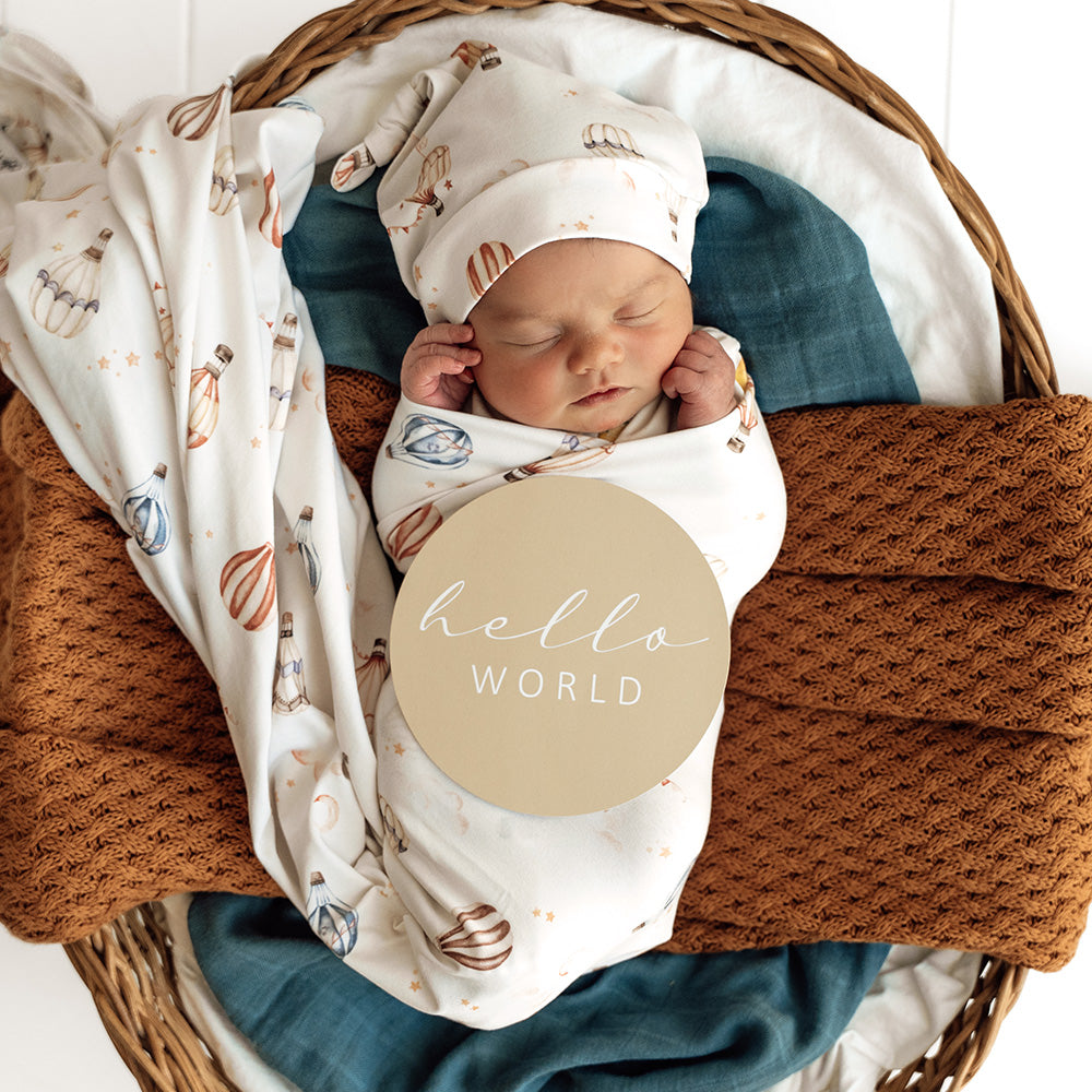 Snuggle Hunny Up & Away & Pebble Reversible Milestone Cards