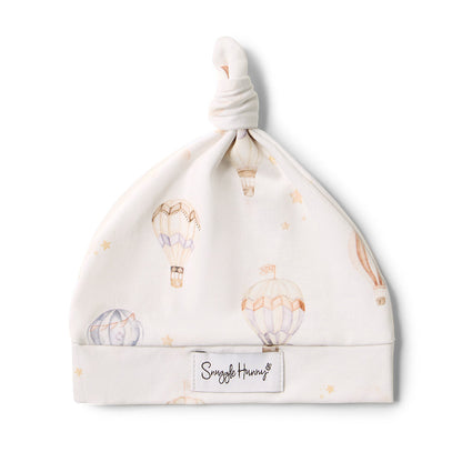 Up & Away Knotted Beanie flatlay