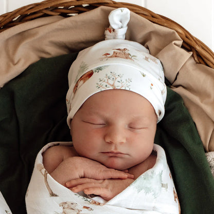 Snuggle Hunny - Woodland Tales Organic Knotted Beanie