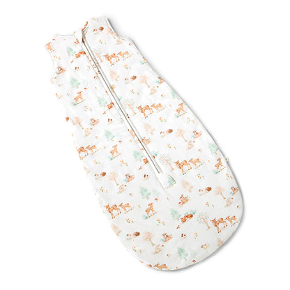Woodland Tales Sleeping Bag flatlay zip