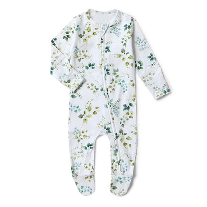 Snuggle Hunny - Eden Organic Snuggle Sleepsuit Zip Footie